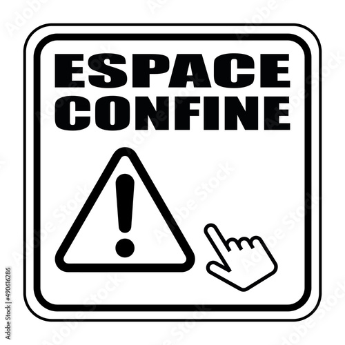 Logo espace confiné.