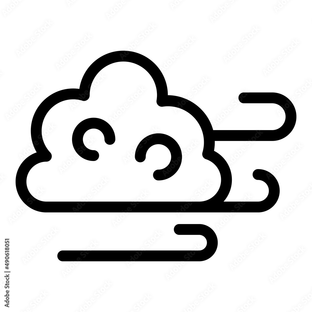 Clean air icon outline vector. Wind flow. Eco purify Clean air icon outline vector. Wind flow. Eco purify
