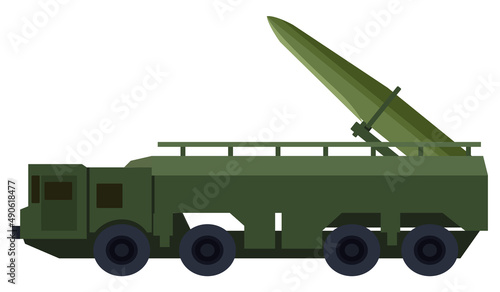 軍事兵器　ミサイルのイラスト素材　ベクター