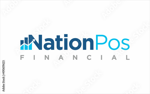 financial business logo concept, design template vector.