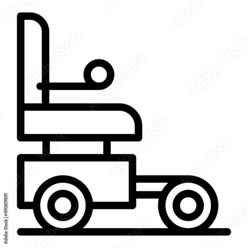 Health electric wheelchair icon outline vector. Power drive. Scooter chair