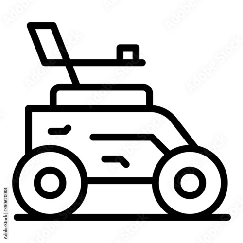 Propelled electric wheelchair icon outline vector. Scooter chair. Mobility power