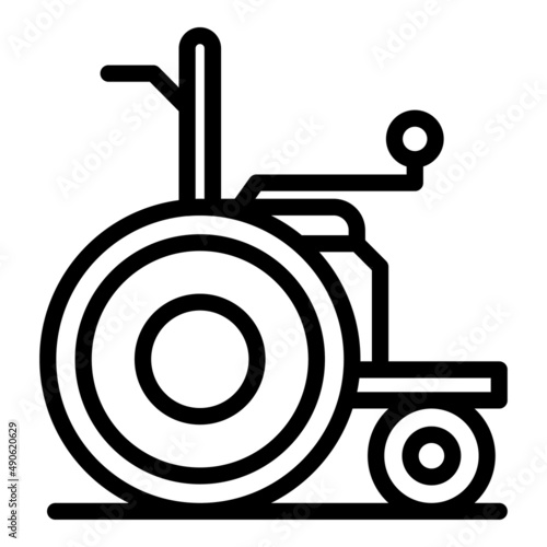 Scooter chair icon outline vector. Electric mobility. Power drive