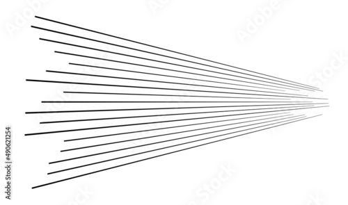 3D lines in perspective, Angled, slanting, oblique and diagonal lines, stripes vector design element photo