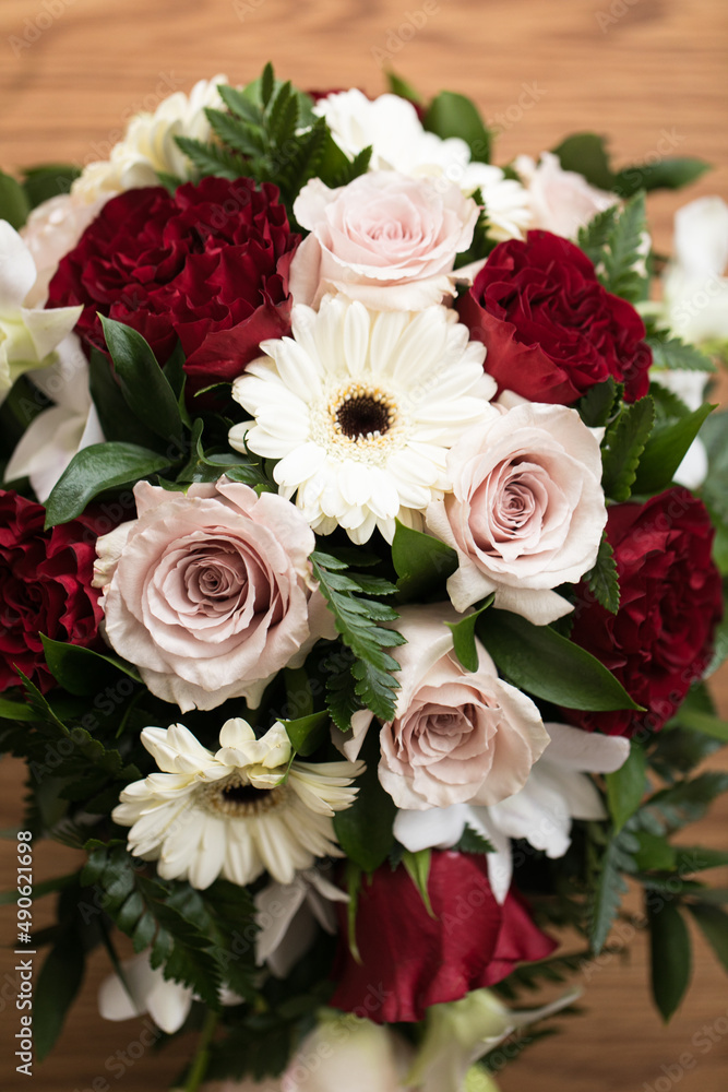 Winter wedding bridal bouquet