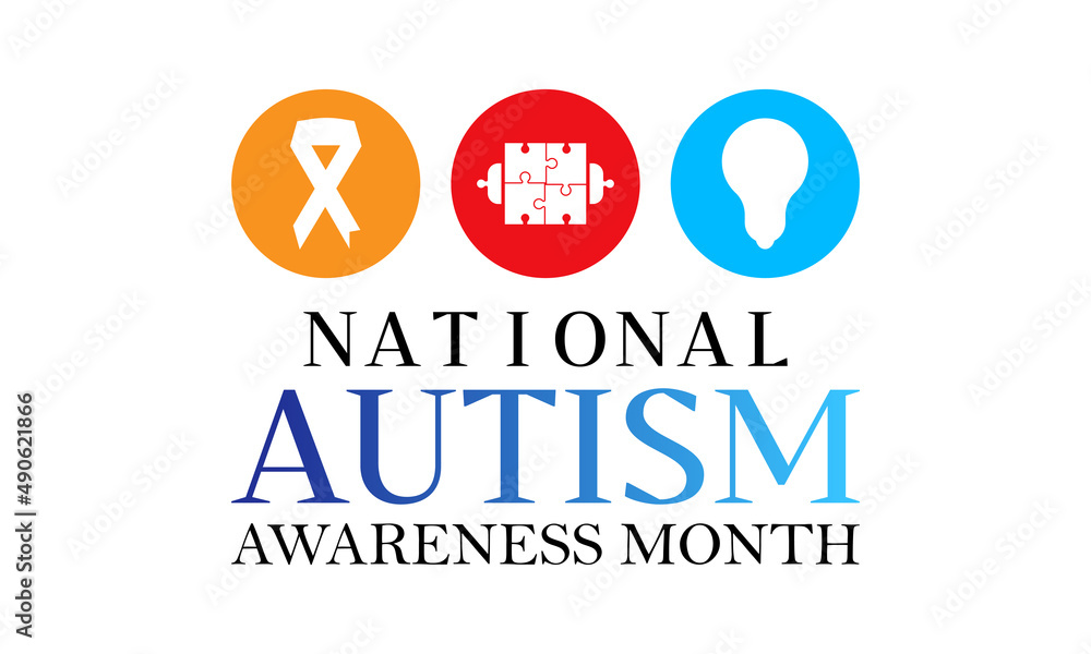 Autism Awareness Month. Autism Society vector template for banner, card, poster, background. Autism Awareness Month. Autism Society vector template for banner, card, poster, background.