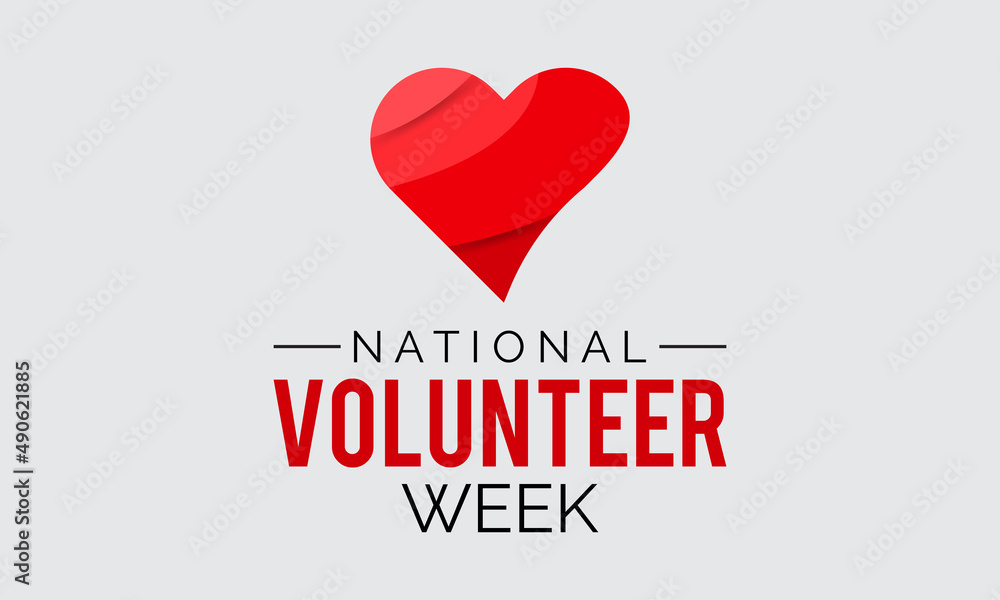 National Volunteer week. Volunteers communities template for banner, card, poster, background. National Volunteer week. Volunteers communities template for banner, card, poster, background.