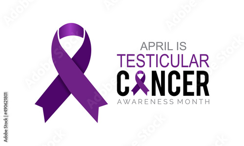 Testicular cancer awareness month. Health awareness template for banner, card, poster, background.
