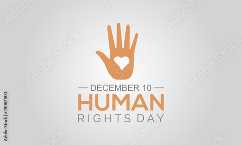Human Rights Day. Vector template of Human Rights for banner, card, poster, background. © Rana