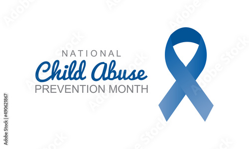National Child Abuse Prevention Month. Child Abuse awareness banner, card, poster, background.
