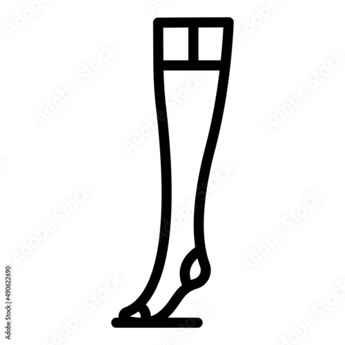 Hosiery stockings icon outline vector. Varicose blood. Compression blood