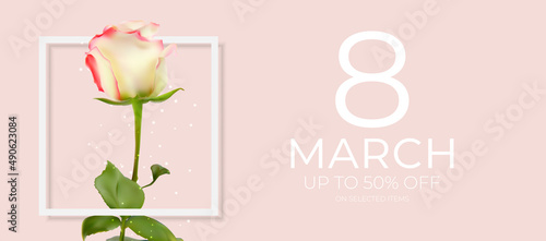 Poster International Happy Women s Day 8 March Greeting card sale banner. Can...