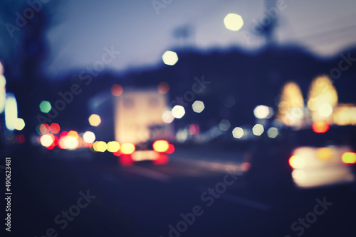 夜の道路 ぼかしイメージ © beeboys