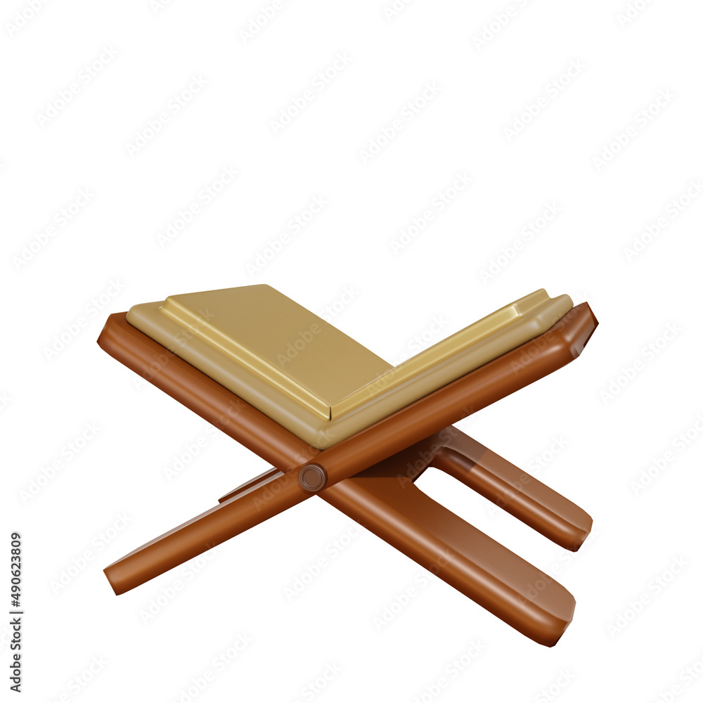 3d rendering quran illustration object 3d rendering quran illustration object