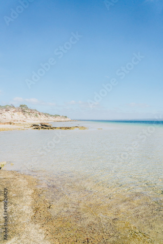 Portrait shot of Baudin beach  Kangaroo island  South Australia