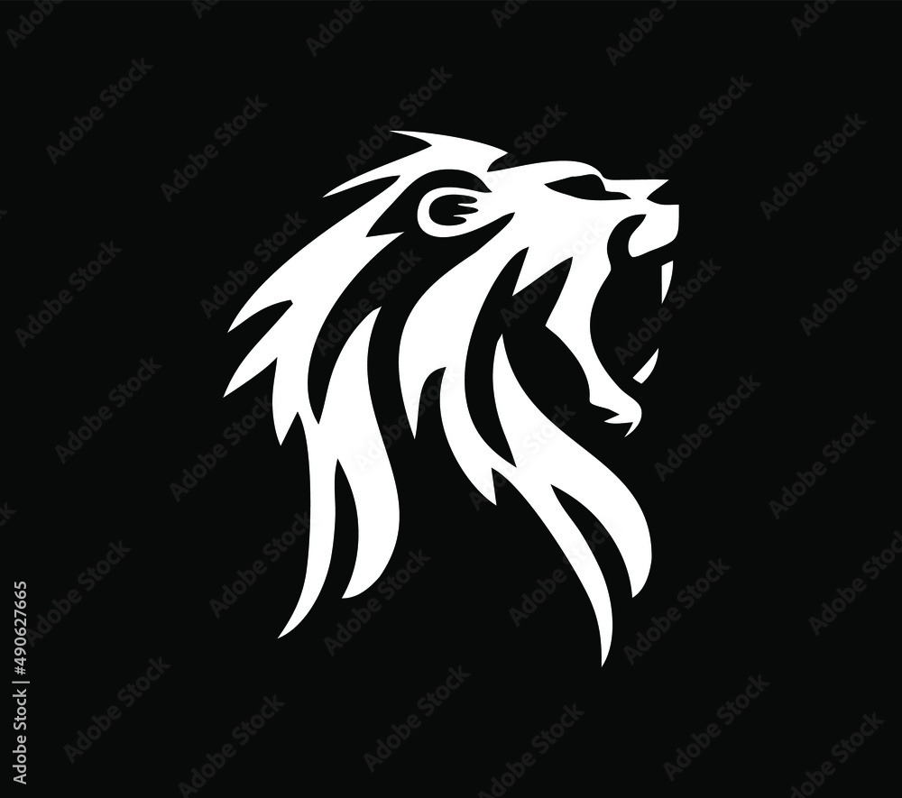 Lion Head Logo Vector Sign