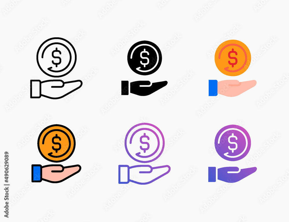 Icon cashback icon set. Style line, outline, flat, glyph, color, gradient. Editable stroke and pixel perfect. Can be used for digital product, presentation, print design and more. Icon cashback icon set. Style line, outline, flat, glyph, color, gradient. Editable stroke and pixel perfect. Can be used for digital product, presentation, print design and more.