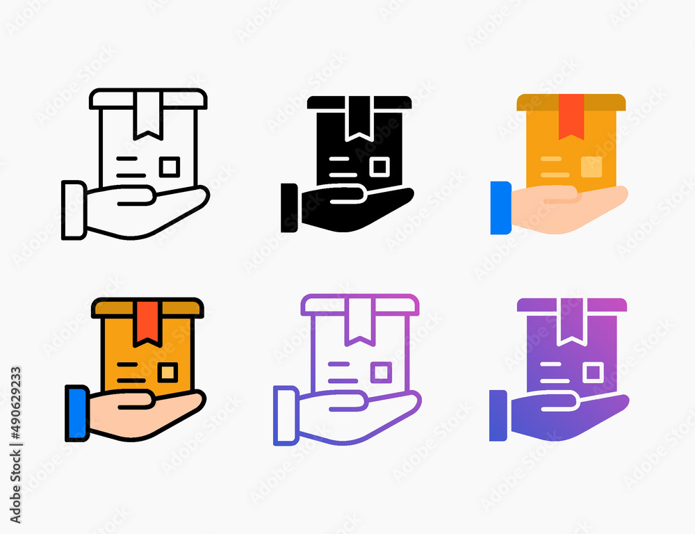 Delivery shipping icon set with different style. Style line, outline, flat, glyph, color, gradient. Editable stroke and pixel perfect. Can use for digital product, presentation, print design and more. Delivery shipping icon set with different style. Style line, outline, flat, glyph, color, gradient. Editable stroke and pixel perfect. Can use for digital product, presentation, print design and more.