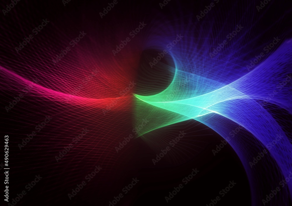 幾何学的な虹色の光のイラストstock Illustration Adobe Stock 幾何学的な虹色の光のイラストstock Illustration Adobe Stock