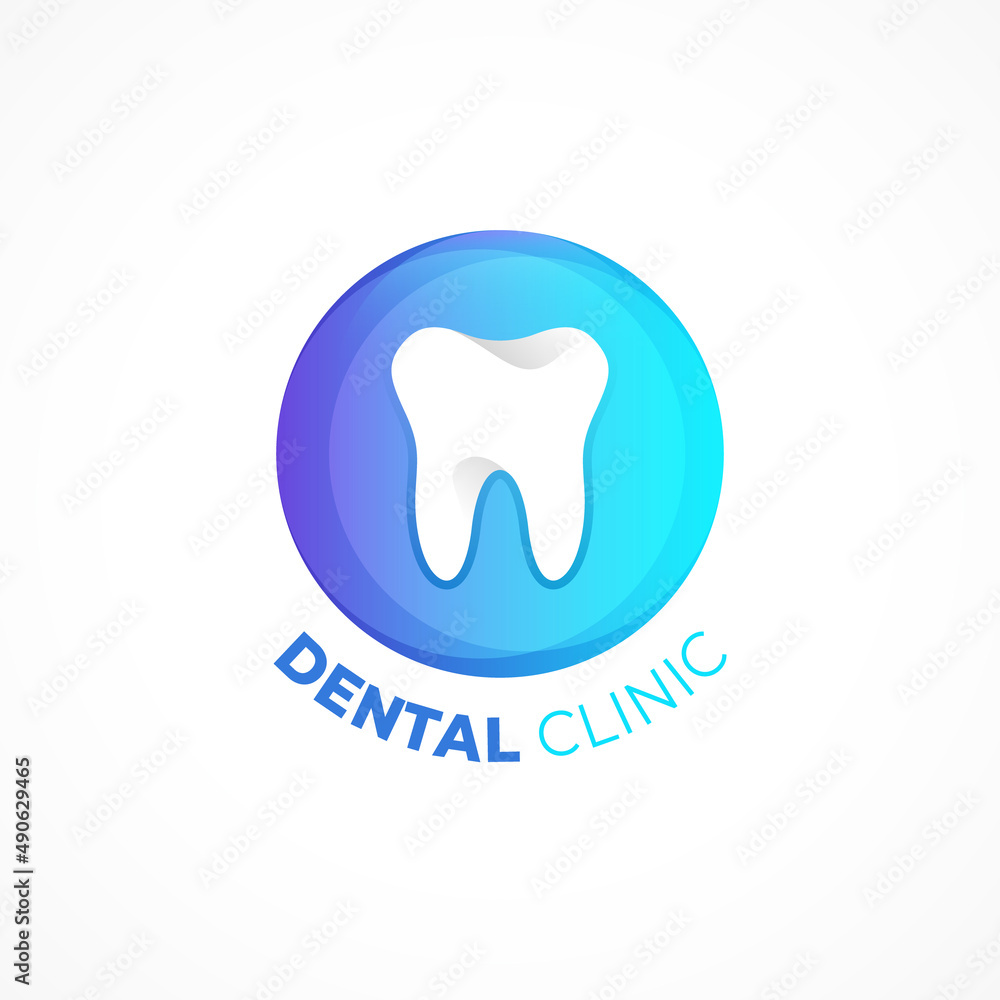 Dental care logo design template Dental care logo design template