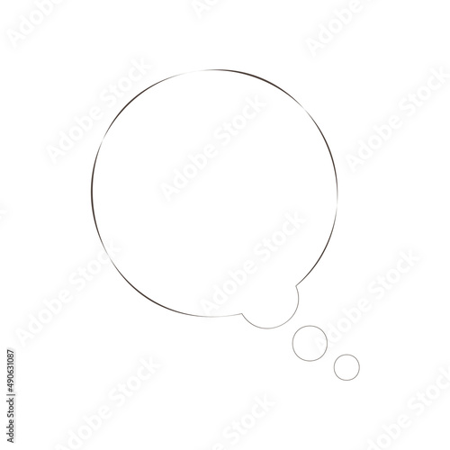 考える吹き出しのイラスト