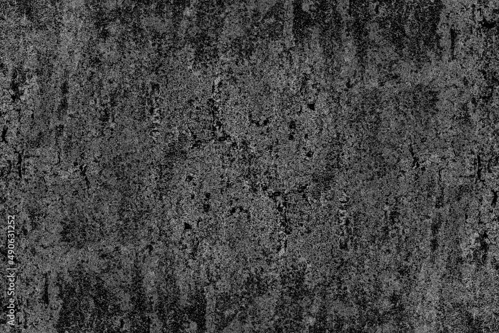 Fototapeta premium Heavy grunge textured monochromatic old metal sheet for background