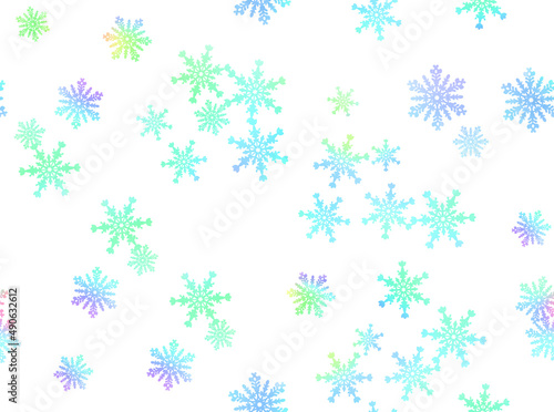 Wallpaper Mural  カラフルな雪のシームレスパターン Torontodigital.ca