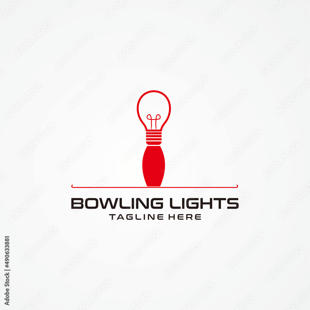 VECTOR GRAPHIC LIGHT AND BOWLING BALL LOGO DESIGN, PERFECT FOR SPORTS BUSINESS VECTOR GRAPHIC LIGHT AND BOWLING BALL LOGO DESIGN, PERFECT FOR SPORTS BUSINESS