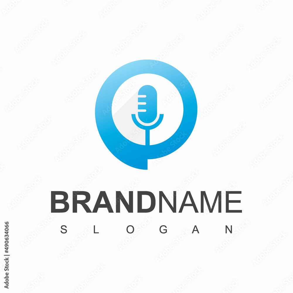 Podcast Talk Logo Design Template Podcast Talk Logo Design Template