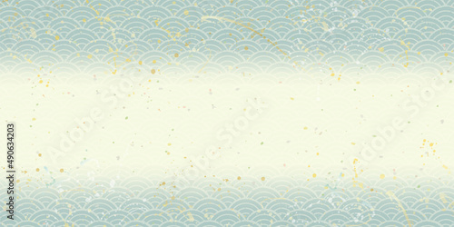 和風柄　背景イラスト