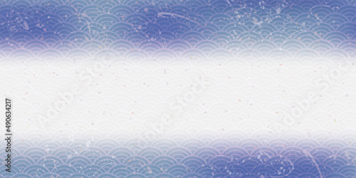 和風柄　背景イラスト
