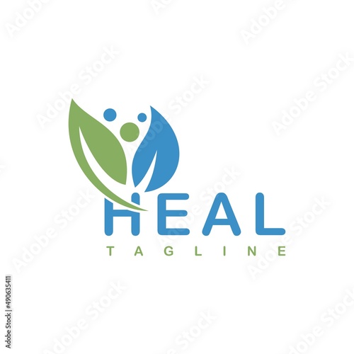 Healthy logo vector design templates on white background