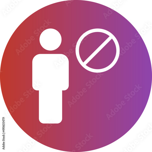 banned gradient icon