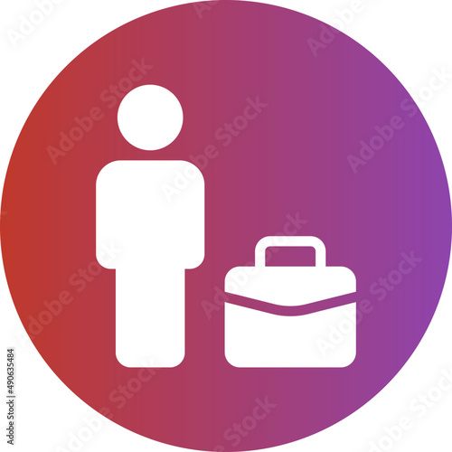 briefcase gradient icon
