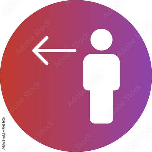 sign in gradient icon