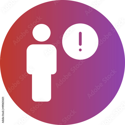 warning gradient icon