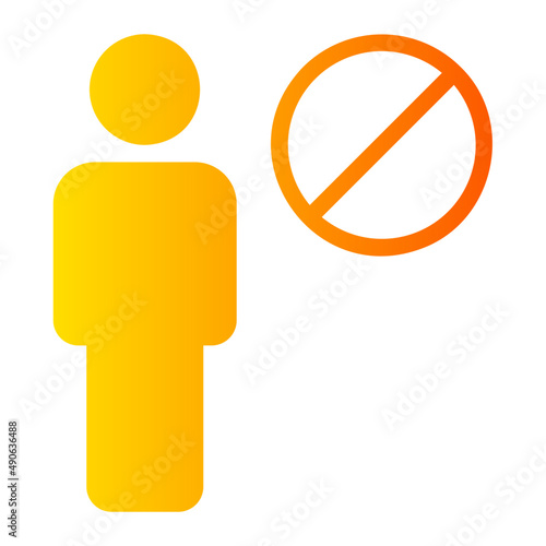 banned gradient icon