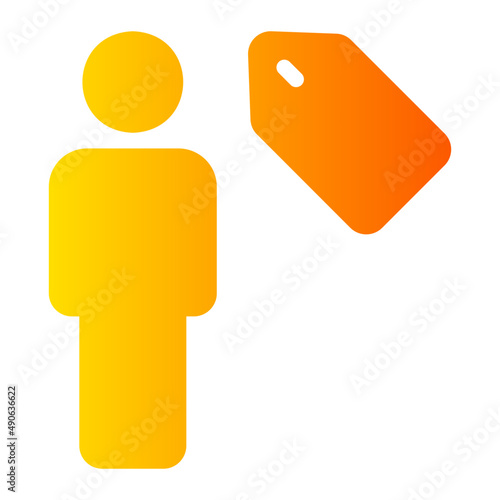 tag gradient icon