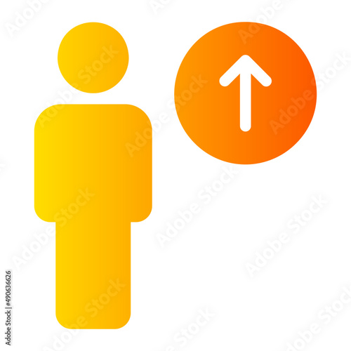 upload gradient icon