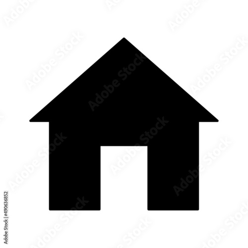 Cartoon house in cartoon style. Vector illustration. stock image.