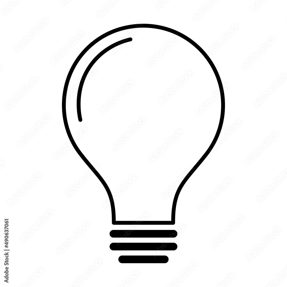 Abstract with light bulb. Business vector icon. Creative idea. Vector illustration. stock image. Abstract with light bulb. Business vector icon. Creative idea. Vector illustration. stock image.