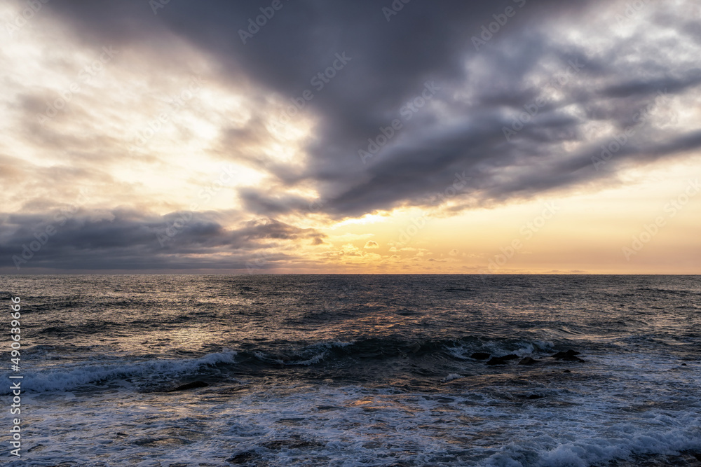 Sacheon beach sunrise