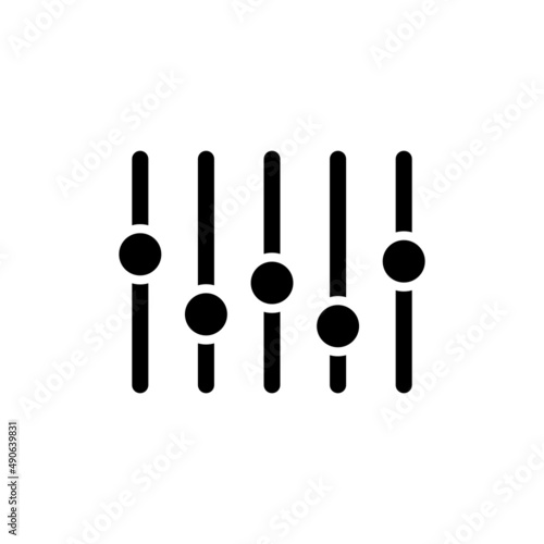 Audio Mixer Icon Vector Illustration