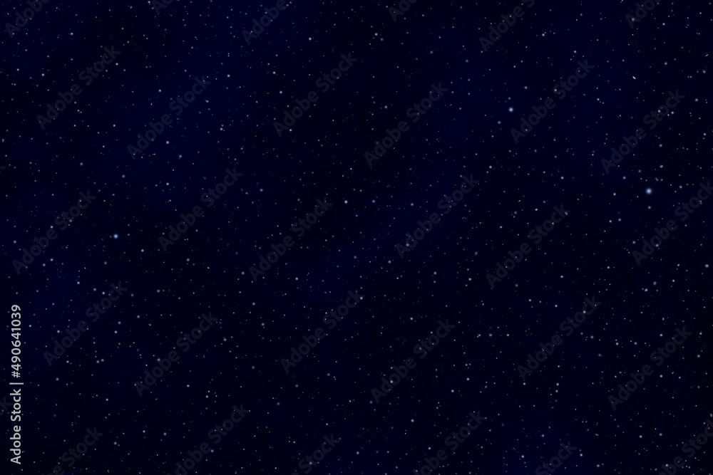 Starry night sky.  Stars in the night background.  Galaxy space background. 
