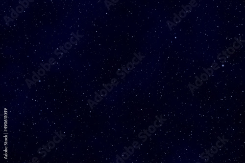 Starry night sky. Stars in the night background. Galaxy space background. © Maliflower73