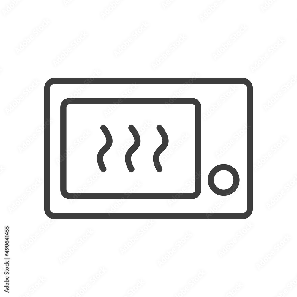 microwave. Simple food icon in trendy line style isolated on white background for web apps and mobile concept. Illustration microwave. Simple food icon in trendy line style isolated on white background for web apps and mobile concept. Illustration