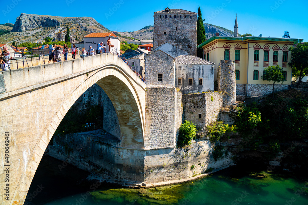 ボスニア・ヘルツェゴビナの首都モスタール Stock Photo Adobe Stock