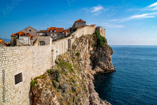 Fototapeta Naklejka Na Ścianę i Meble -  クロアチア・ドブロブニク城塞（ラピュタ）