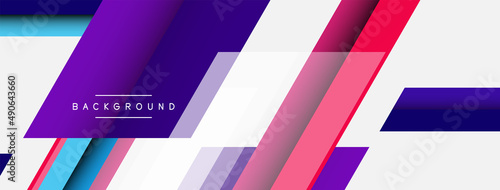 Vector background. Abstract overlapping color lines design with shadow effects. Illustration for wallpaper banner background or landing page