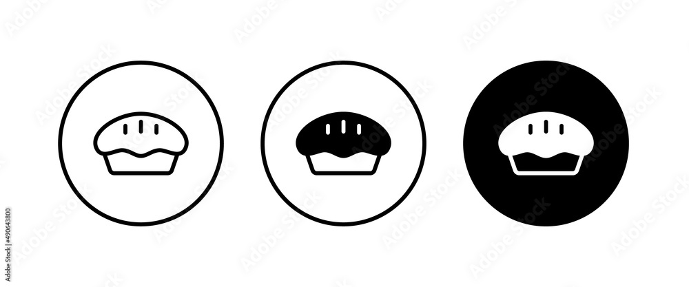 pie icon button, vector, sign, symbol, logo, illustration, editable stroke, flat design style isolated on white food icons pie icon button, vector, sign, symbol, logo, illustration, editable stroke, flat design style isolated on white food icons